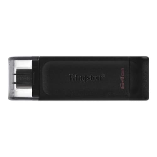 Pen Drive KINGSTON DataTraveler 70 64GB USB 3.2 Gen 1 Tipo C Negro