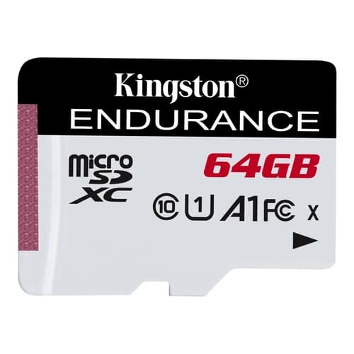 Tarjeta de Memoria KINGSTON High Endurance MicroSDXC 64GB UHS-I U1 V10 A1