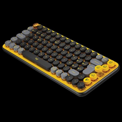 Teclado Inalámbrico LOGITECH POP Negro y Amarillo