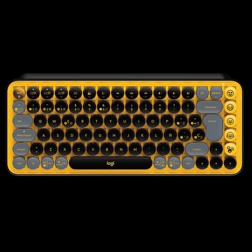 Teclado Inalámbrico LOGITECH POP Negro y Amarillo