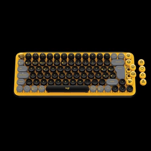 Teclado Inalámbrico LOGITECH POP Negro y Amarillo