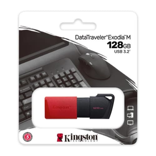 Pen Drive KINGSTON Exodia M 128GB USB 3.2 Gen 1 Tipo A Negro