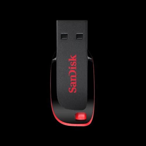 Pen Drive SANDISK Cruzer Blade 128GB USB 2.0 Tipo A Negro