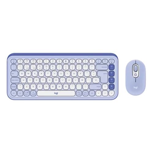 Combo Inalámbrico Logitech POP Icon Lila