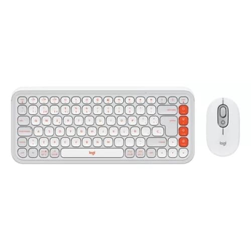 Combo Inalámbrico Logitech POP Icon Blanco