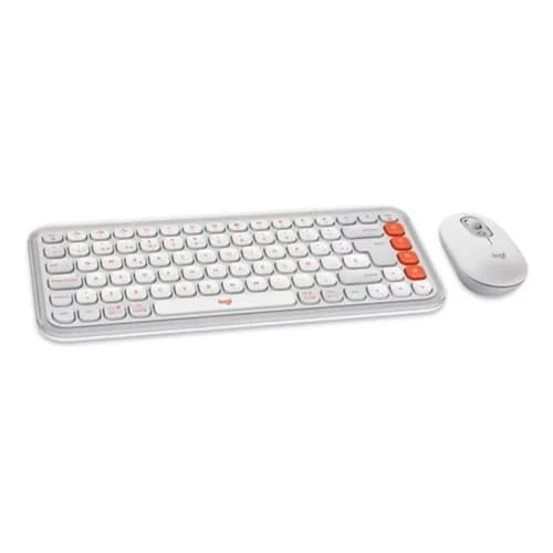 Combo Inalámbrico Logitech POP Icon Blanco