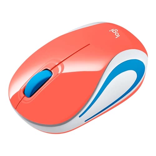 Mouse Inalámbrico LOGITECH M187 Coral