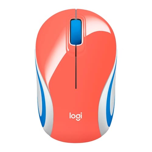 Mouse Inalámbrico LOGITECH M187 Coral