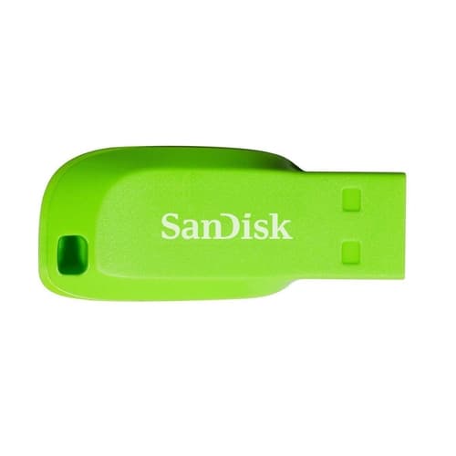 Pen Drive SANDISK Cruzer Blade 16GB USB 2.0 Tipo A Verde