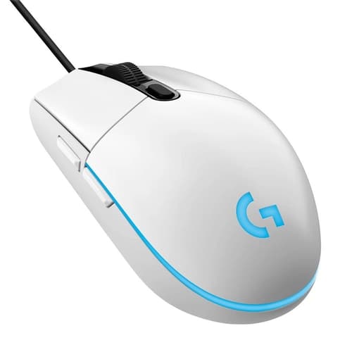 Mouse c/Cable LOGITECH G203 Blanco