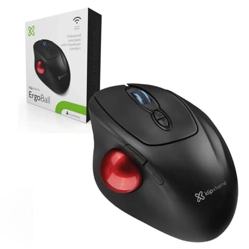 Mouse Inalámbrico KLIP XTREME ErgoBall Negro