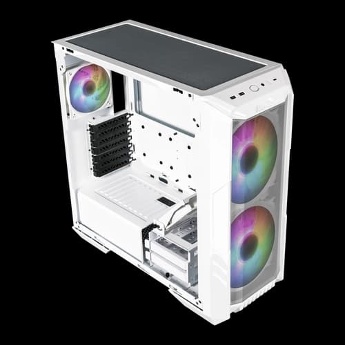 Gabinete COOLER MASTER HAF 500 Blanco Mid Tower ARGB S/Fuente