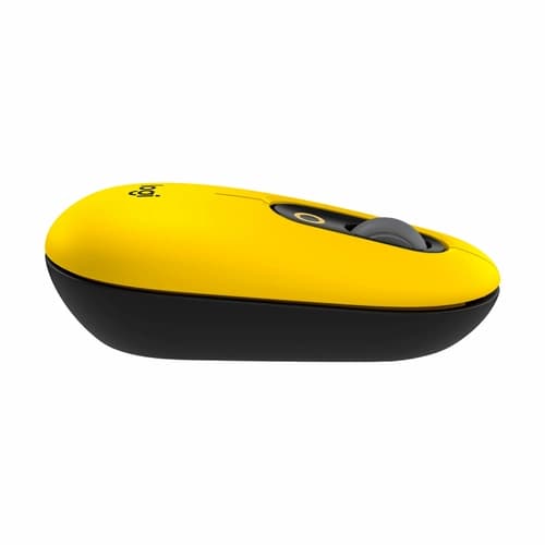 Mouse Inalámbrico LOGITECH POP Negro y Amarillo