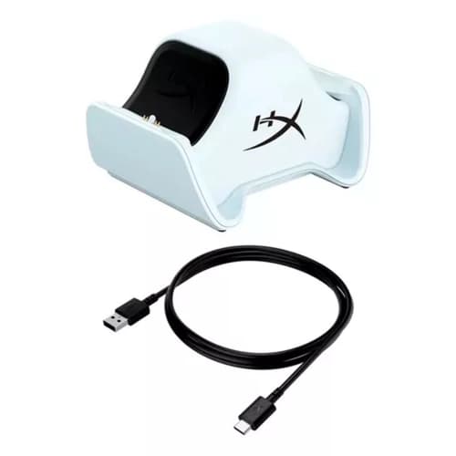 Cargador Joystick HYPERX ChargePlay Duo PS4 Blanco