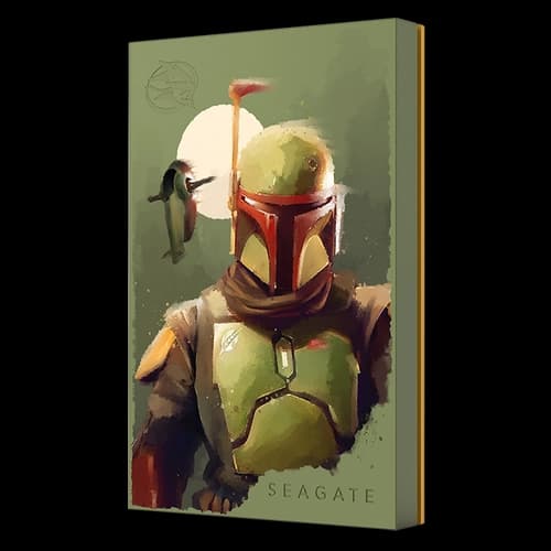 Disco Externo HDD SEAGATE Firecuda Boba Fett Special Edition 2TB USB 3.0 Tipo A Verde RGB