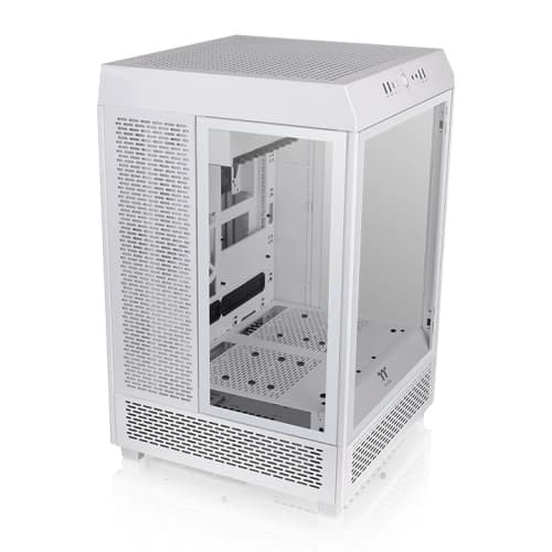 Gabinete The Tower 500 Blanco C/ Vidrio Templado