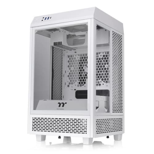 Gabinete The Tower 100 Blanco C/ Vidrio Templado