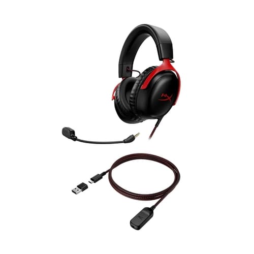 Aur HyperX Cloud III - (Negro/Rojo)