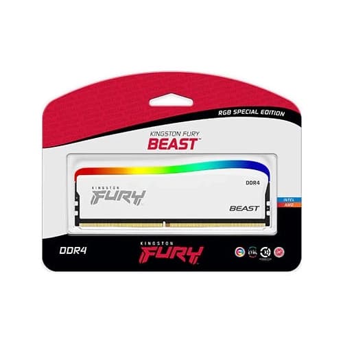 Memoria PC Fury DDR4 16GB 3200MHz Beast RGB Blanca