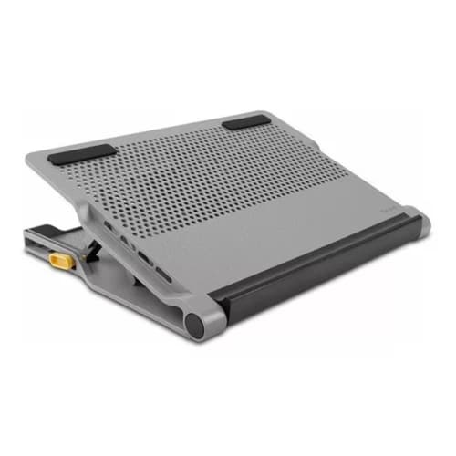 Base notebook con ventilador y 4 usb ( Plata)