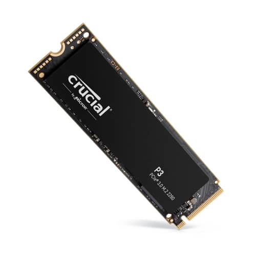 Disco Interno SSD CRUCIAL P3 1TB M.2 NVMe PCIe 3.0 3500MB/s