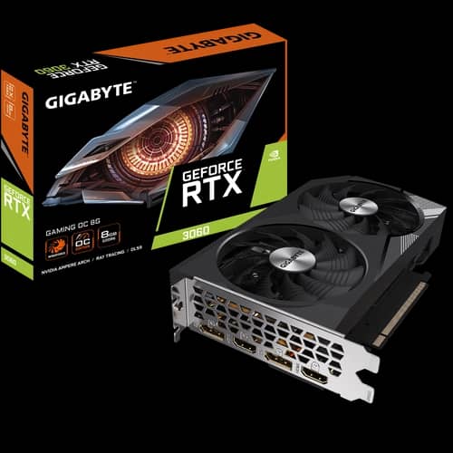 Placa de Video GIGABYTE NVIDIA GeForce GeForce RTX 3060 GAMING OC 8G