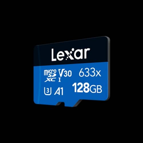 Tarjeta microSDXC Lexar 633x 128GB UHS-I C10 con adaptador
