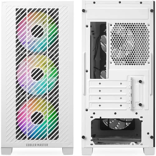 Gabinete Cooler Master Elite 301 White 3 Fans ARGB s/fuente