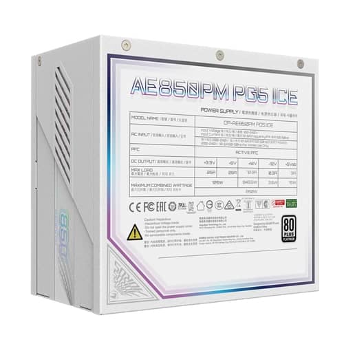 Fuente AORUS ELITE P850W 80 Platinum Modular PCIe 5.0 ICE