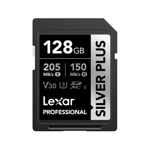 Tarjeta SILVER PLUS SDXC Lexar 128GB UHS-I