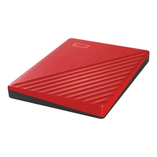 Disco Externo HDD WESTERN DIGITAL MyPassport 1TB USB 3.2 Rojo
