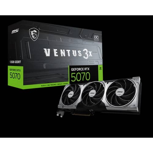 Placa MSI NVIDIA GeForce RTX 5070 12G VENTUS 3X OC