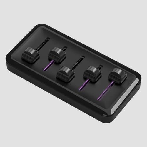 Controlador Streaming Modular Cooler Master MasterHUB Stream Kit 15 Teclas Faders y Rollers USB
