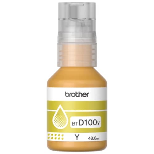 Botella de tinta Brother BTD100 Color Amarilla