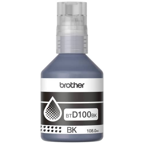 Botella de tinta Brother BTD100 Negra