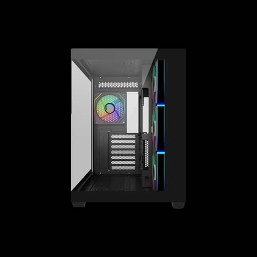 Gabinete Cooler Master Elite 681 Mid Tower 4 Fans ARGB Tempered Glass Black s/Fuente