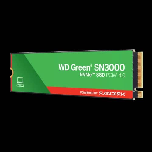 Disco Interno SSD WD Green SN3000 1TB M.2 2280 NVMe PCIe 4.0 5000MB/s