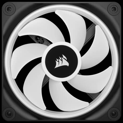 Kit de ventiladores CORSAIR PWM de 120 mm QX120 RGB x3 negro con iCUE Link