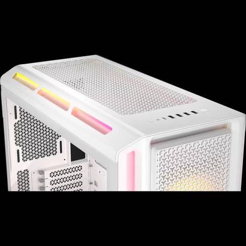 Gabinete CORSAIR iCUE LINK 5000T LX RGB Mid Tower blanco
