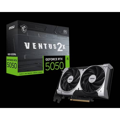 Placa de Video MSI NVIDIA Geforce RTX 5050 8G VENTUS 2X O
