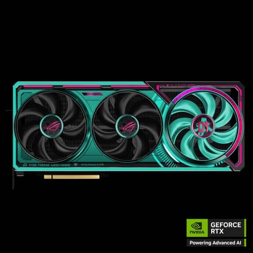 Placa de Video ASUS NVIDIA GeForce ROG ASTRALRTX5080-O16G-GDDR7 HATSUNE MIKU EDITION