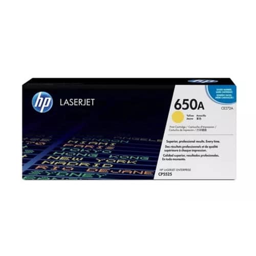 Cartucho de toner 650A Amarillo LaserJet