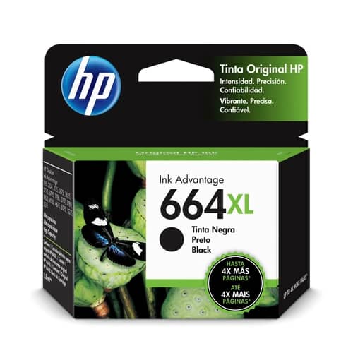 Cartucho de Tinta HP 664XL Negro