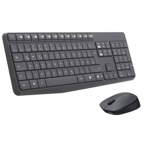 Combo Teclado y Mouse Inalámbrico LOGITECH MK235 Negro