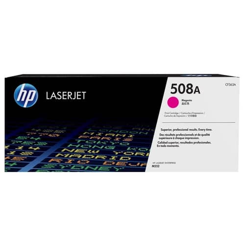 Cartucho de toner 508A Magenta LaserJet