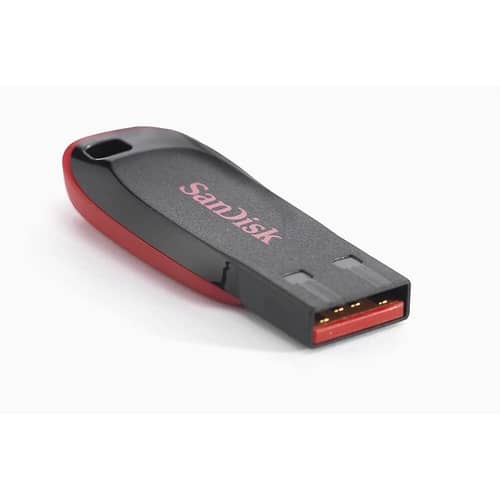 Pen Drive SANDISK Cruzer Blade 64GB USB 2.0 Tipo A Negro