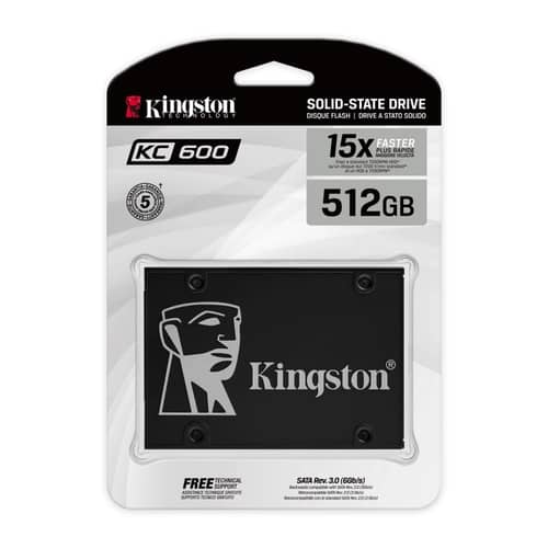 Disco Interno SSD KINGSTON KC600 512GB 2.5" SATA 3.0 550MB/s